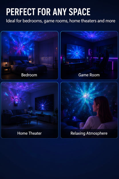 Astronaut LED Galaxy Projector for Bedroom