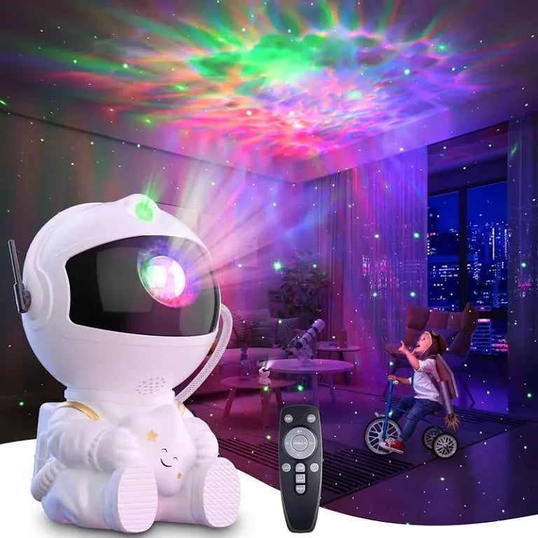 Projetor de galáxias astronauta